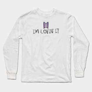 ARMY im lovin it Lettering Design Long Sleeve T-Shirt